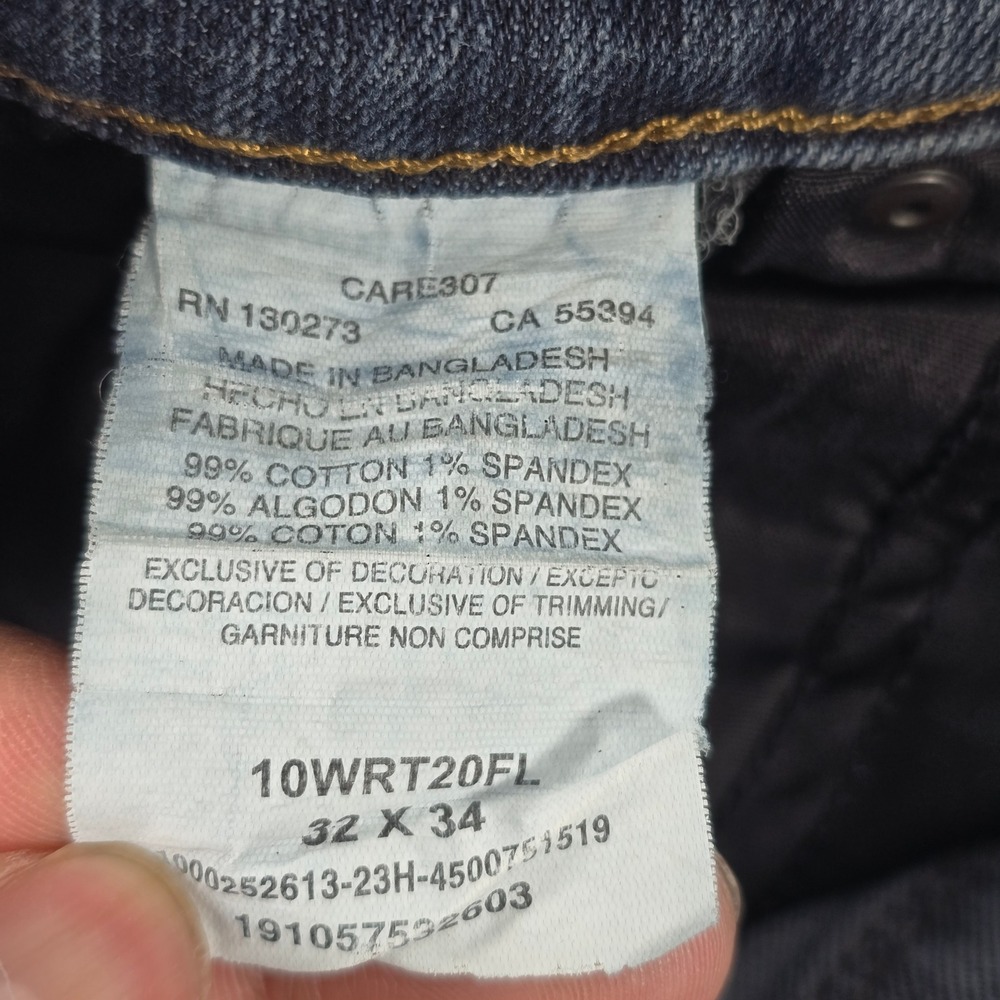 Wrangler Retro Relaxed Bootcut Jeans Dark Wash Mens 32x34 10WRT20FL - Picture 8 of 9